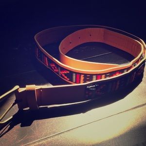 Brown Patterned Belt- SM/M